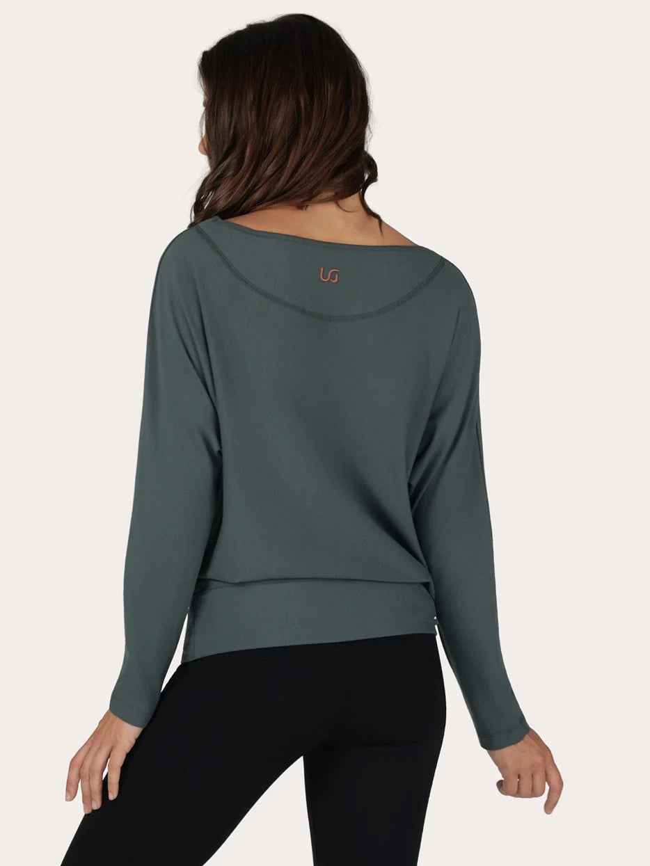 Urban Goddess Budhi Long Sleeve Yoga Top - Pinyon