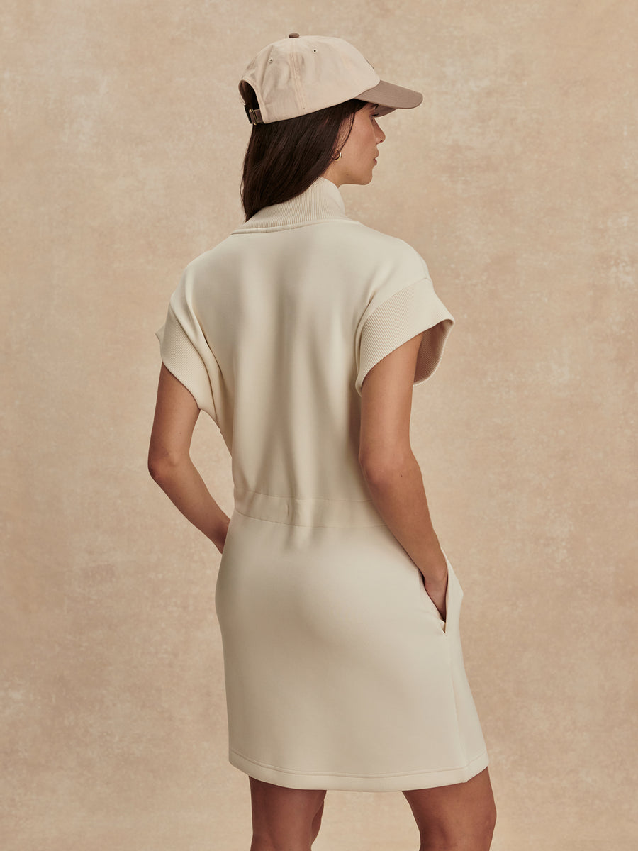 Varley Avaya Half Zip Dress - Pristine