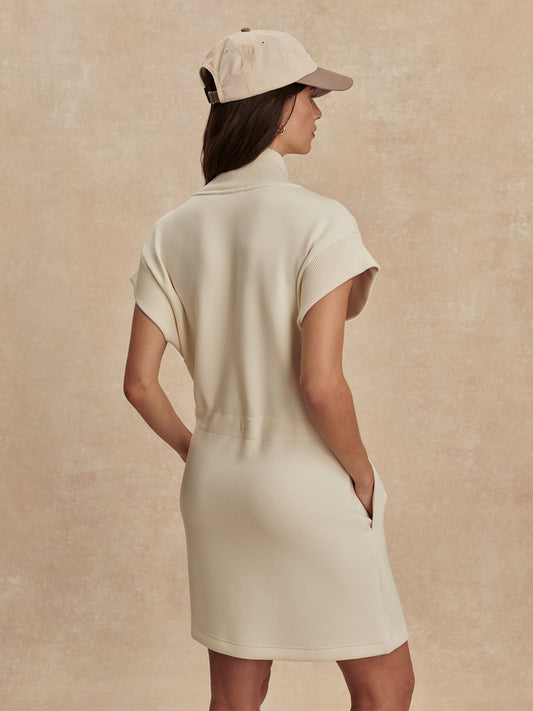 Varley Avaya Half Zip Dress - Pristine