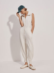 Varley Madelyn Jumpsuit - Ivory Marl