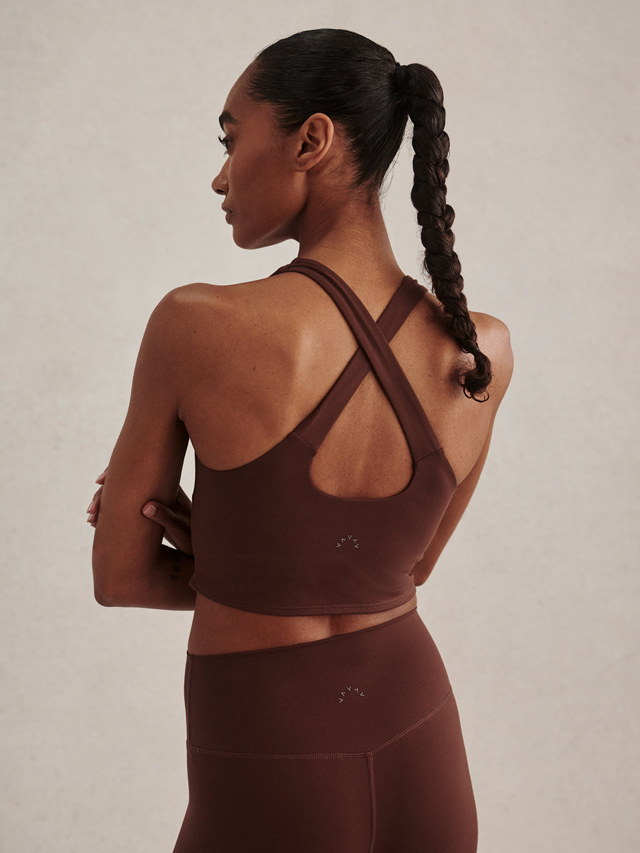 Varley Always Burke Cropped Tank - Mahogany