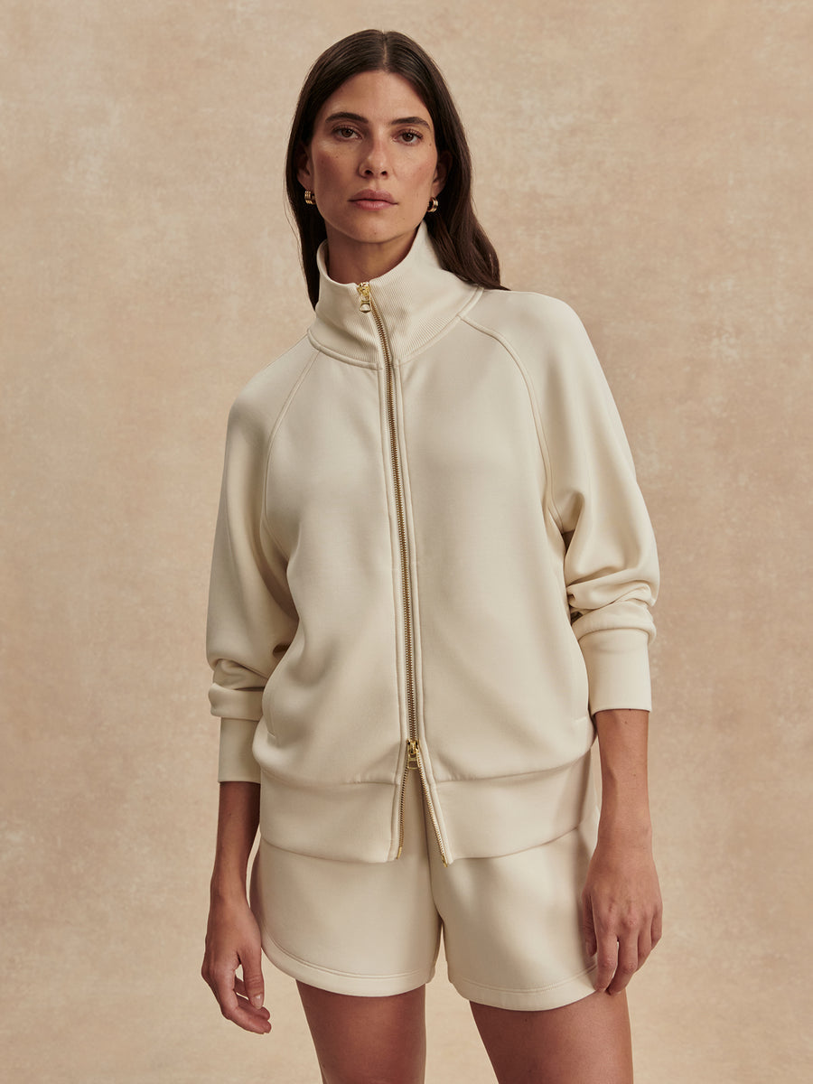 Varley Tyde Zip Through Sweat - Pristine