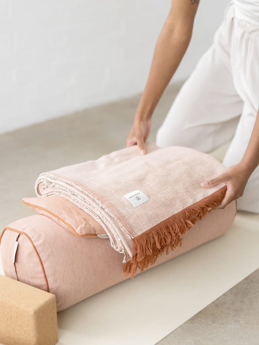 Yogamatters Organic Cotton Chambray Yoga Blanket