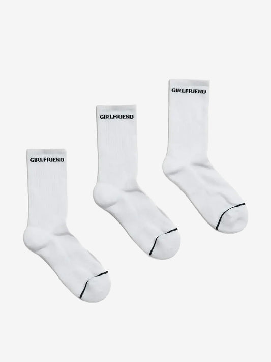 Girlfriend Collective 3-pack Crew Socks - Bright White