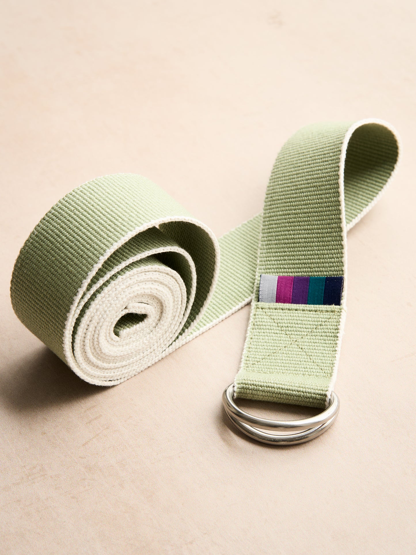 Yogamatters Organic Cotton Chambray D-ring Yoga Belt