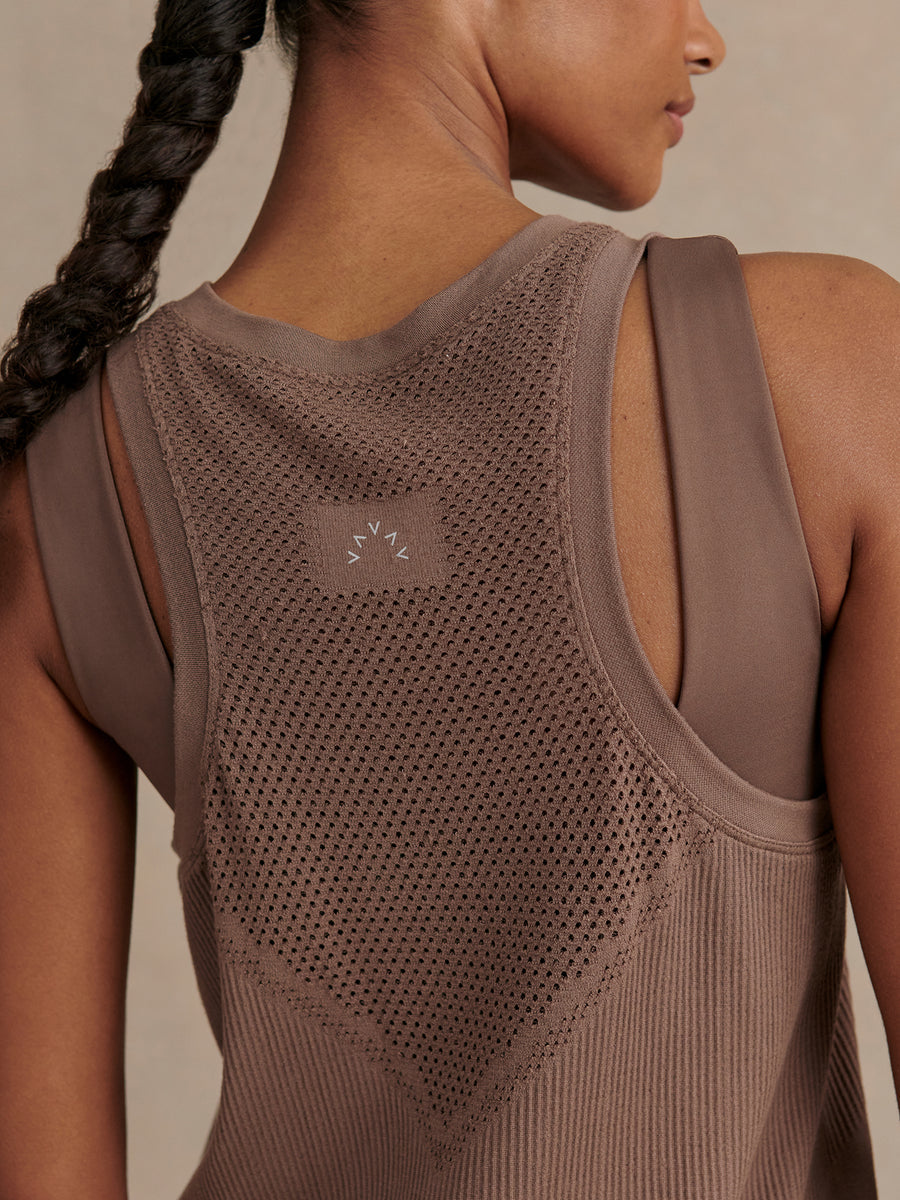 Varley Dayna Seamless Tank - Coffee Quartz