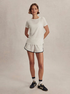 Varley Saskia Seamless Longline Tee - White