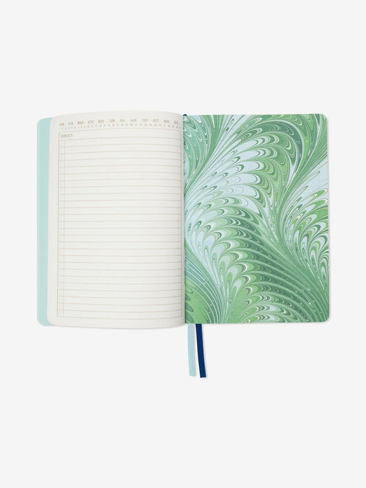 Designworks Ink Marble Soft Cover Journal - Teal