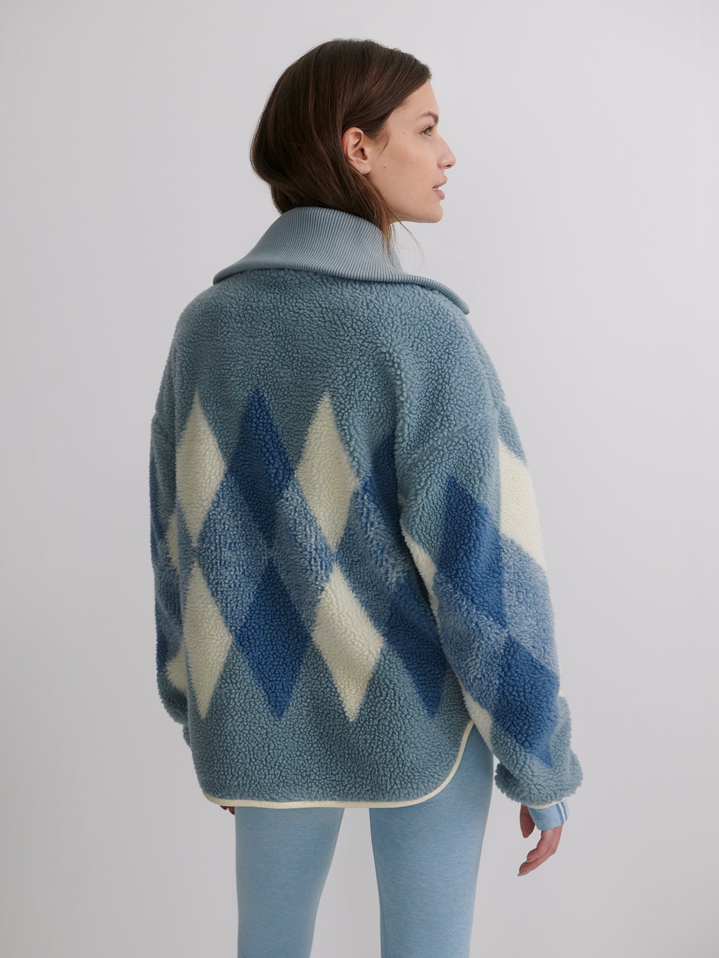 Varley Franca Sherpa Jacket Ashley Blue Yogamatters