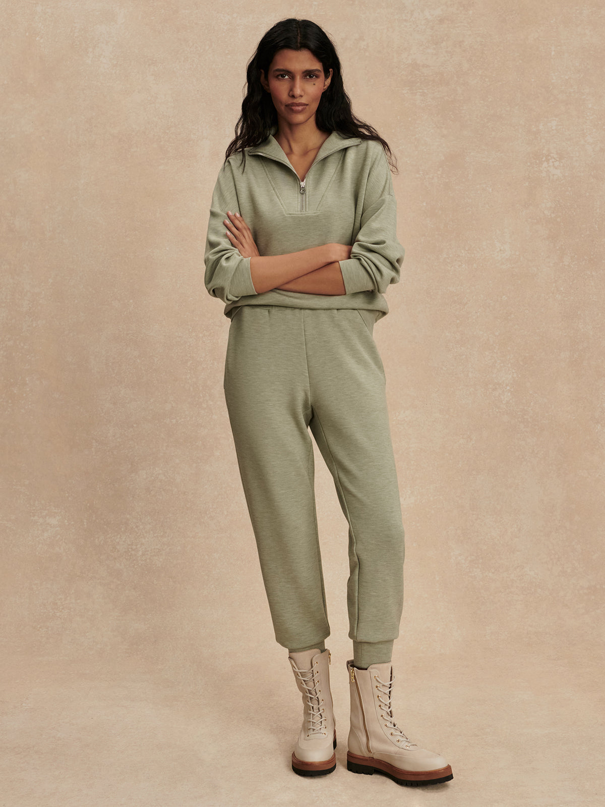 Varley The Slim Cuff Pant 27.5 - Shadow Marl