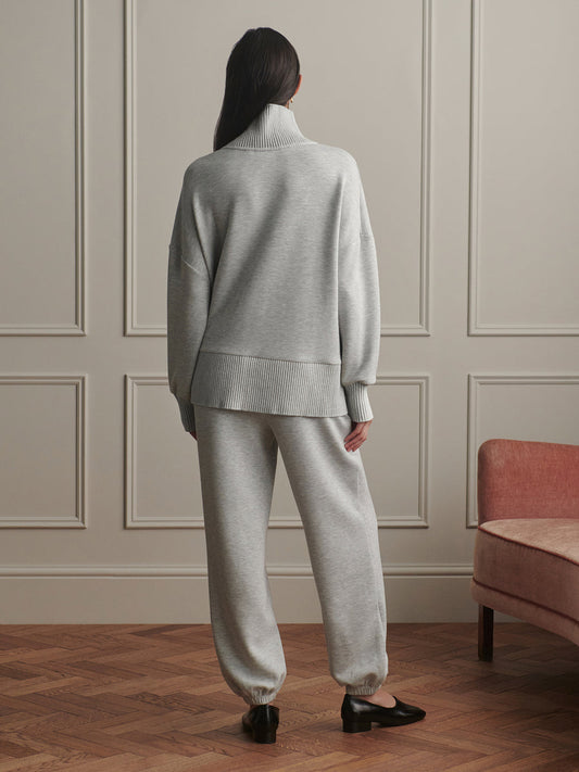 Varley The Classic Cuff Pant 28.5 - Light Grey Marl