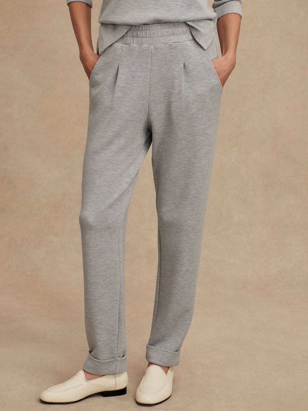 Varley The Rolled Cuff Pant 25 - Mid Blue Marl