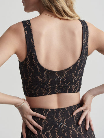 Varley Form Elsie Bra - Carob Fragment Snake
