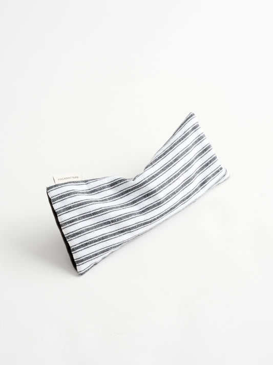Yogamatters Eye Pillow - Anthracite Ticking Stripe