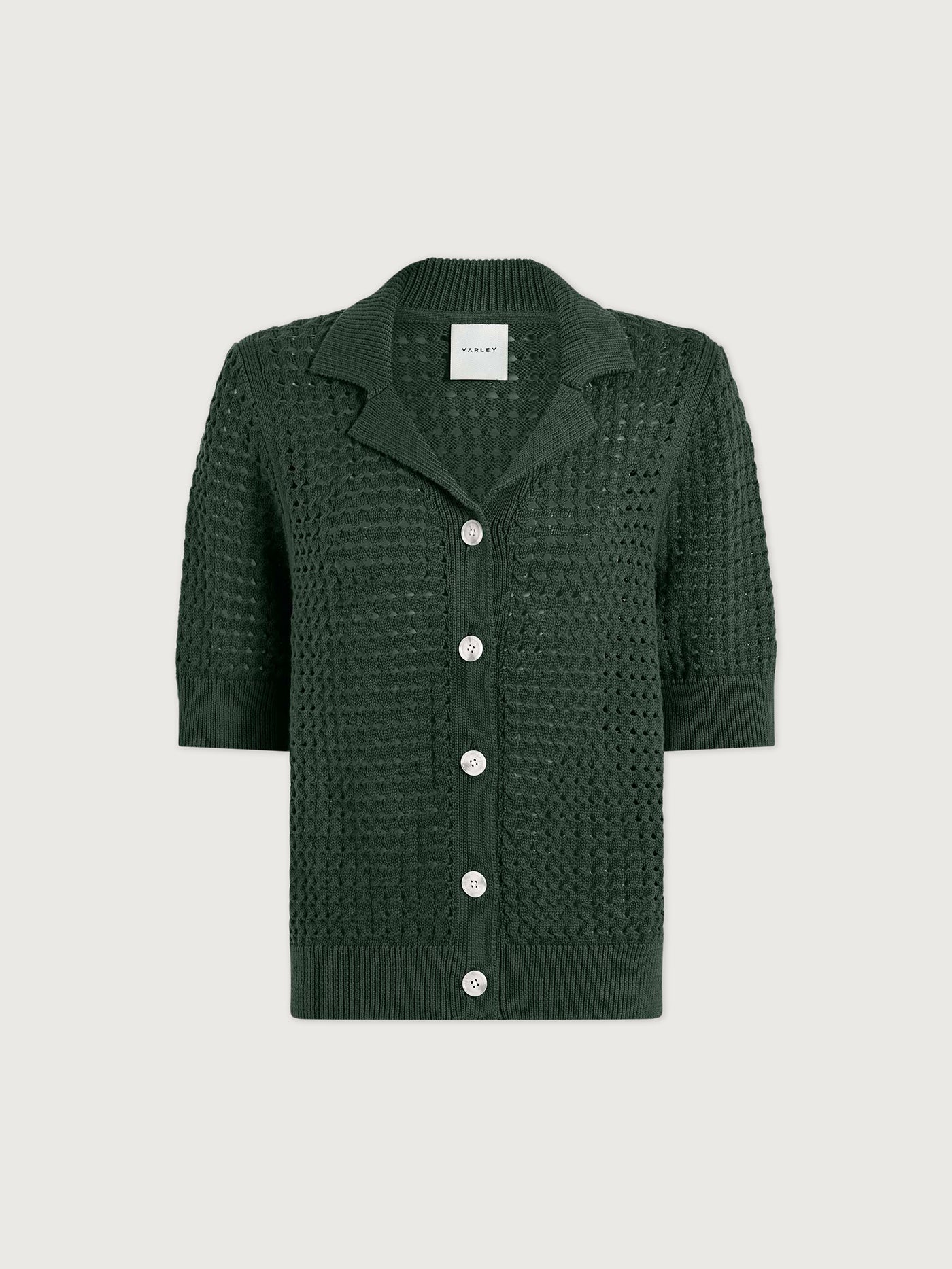 Varley Ellie Knit Shirt - Cilantro