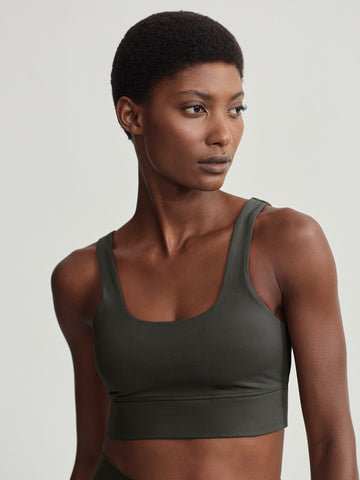 Varley Freesoft Cori Bra - Dark Resin Green