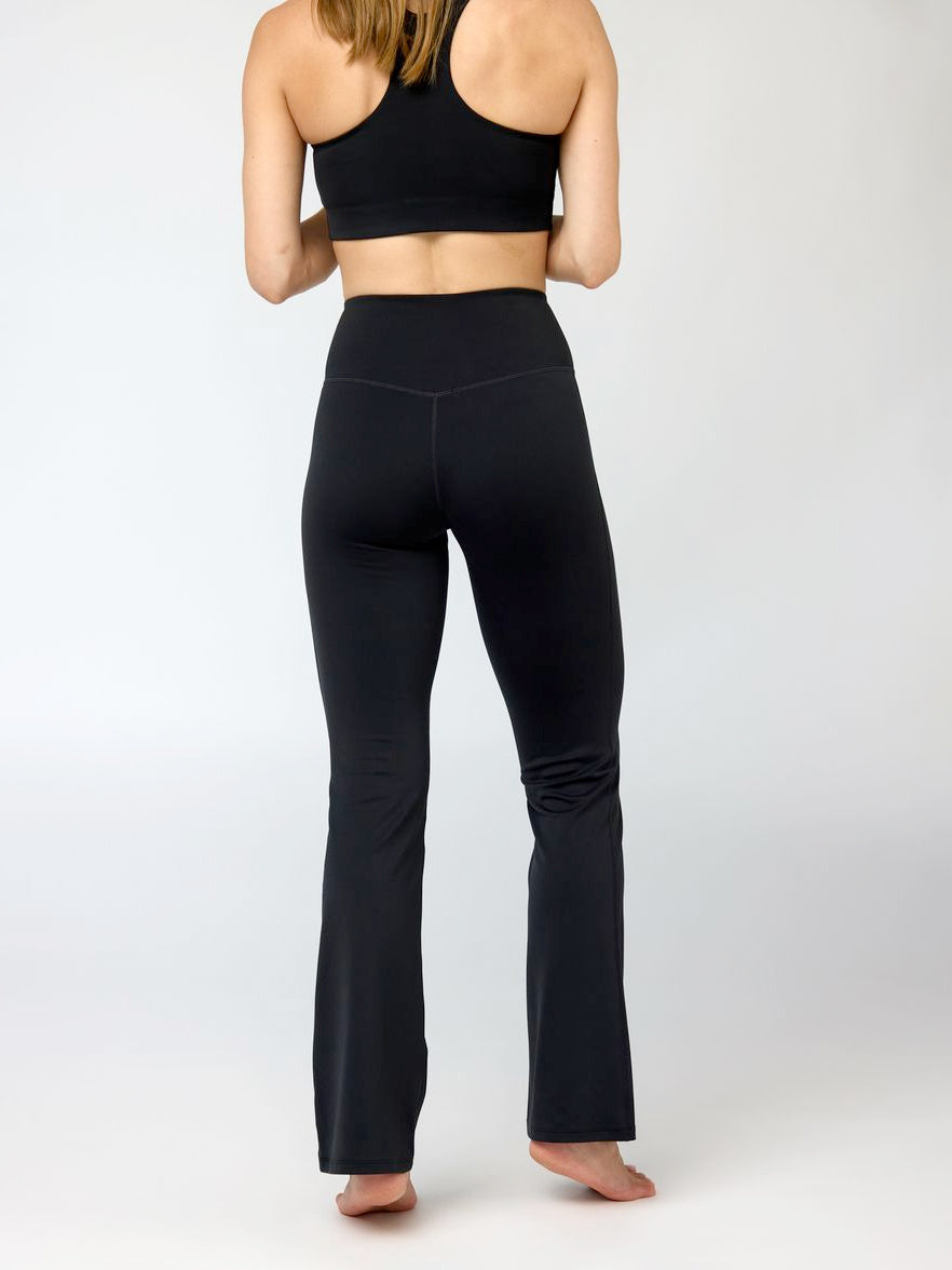 Girlfriend Collective Float Groove Flare Legging - Black