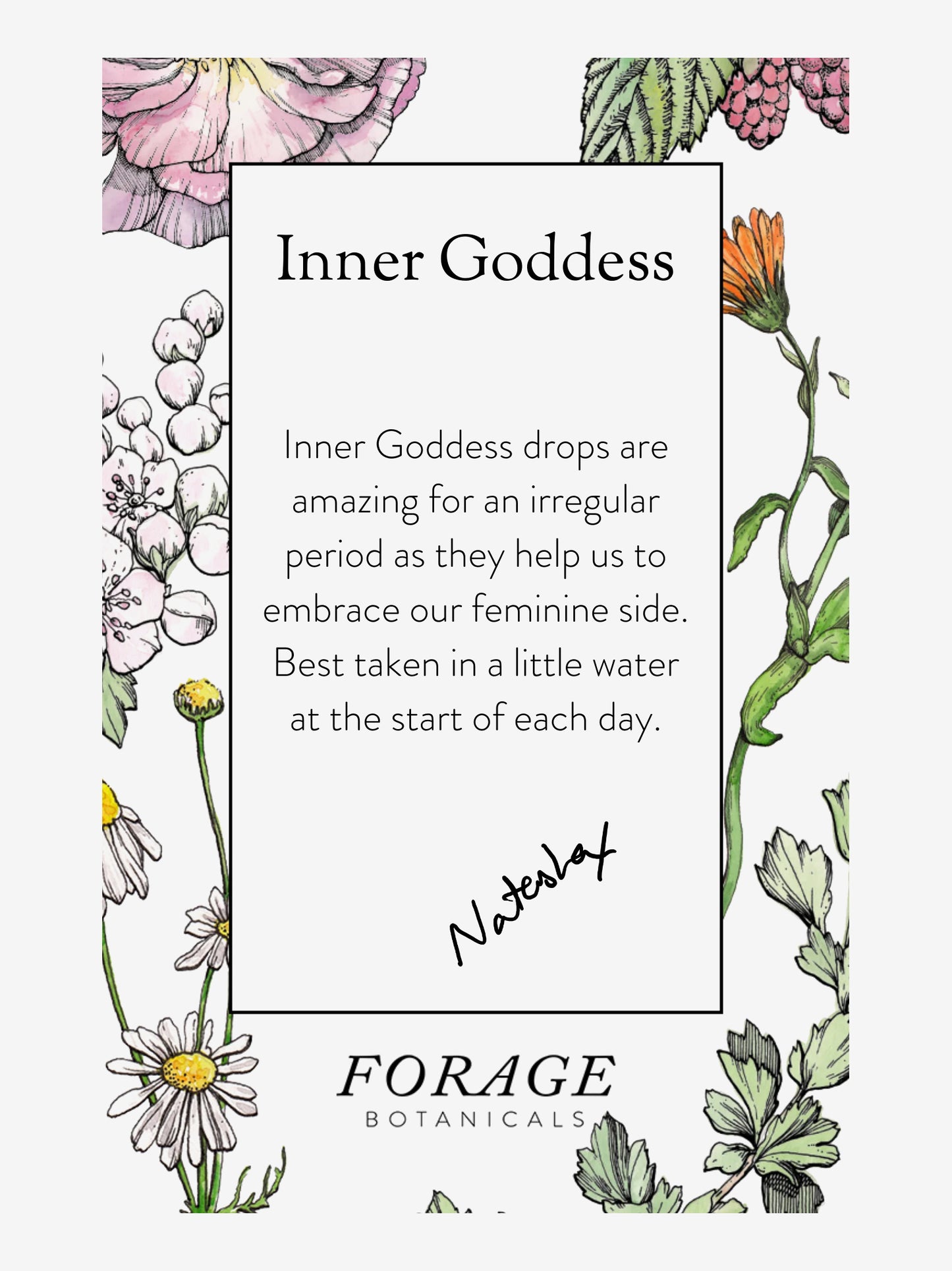 Forage Botanicals Inner Goddess Drops