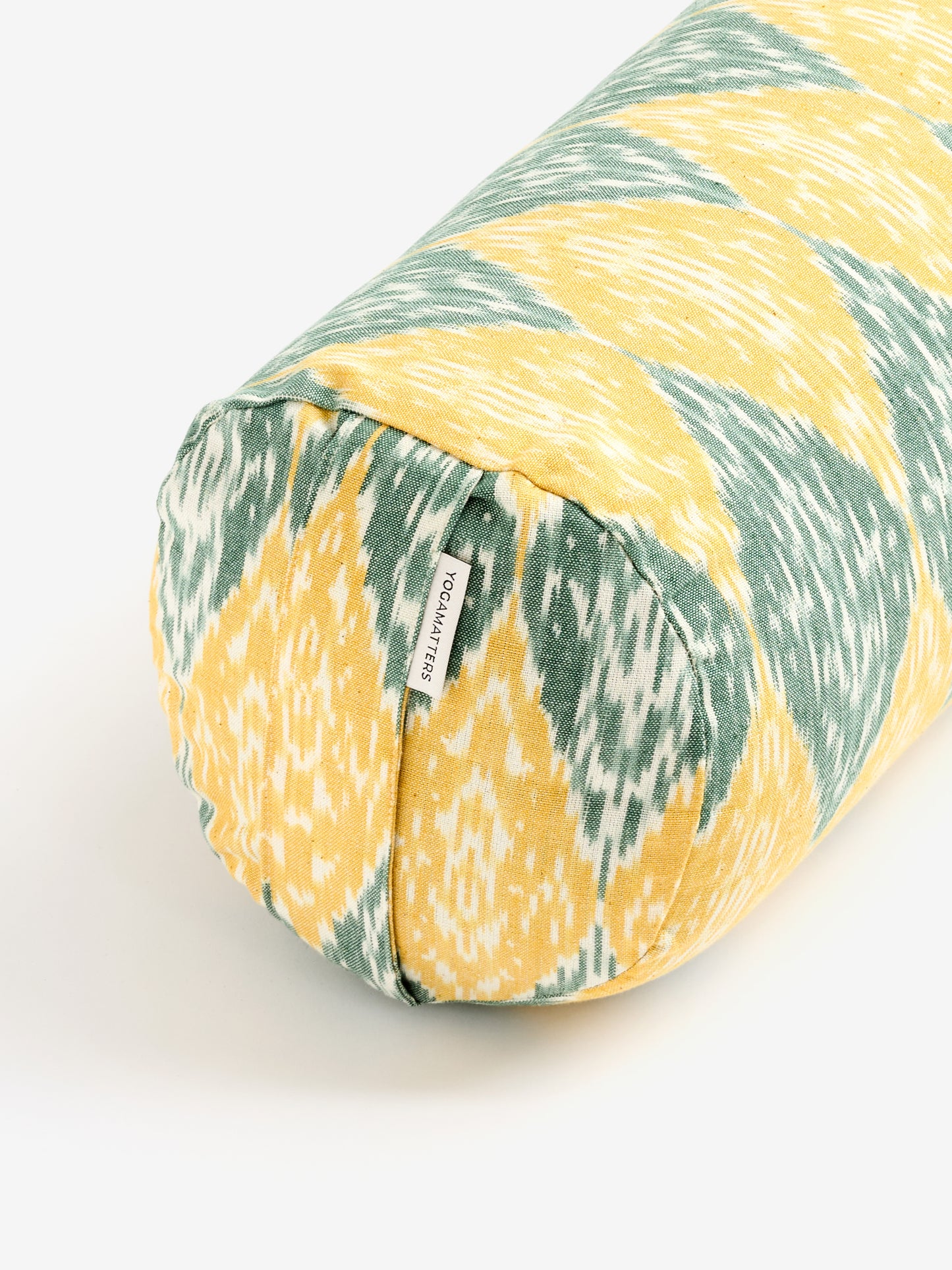 Yogamatters Ikat Round Buckwheat Bolster – Yellow