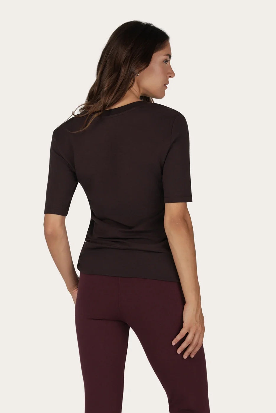 Urban Goddess Kami Yoga Tee - Coffee