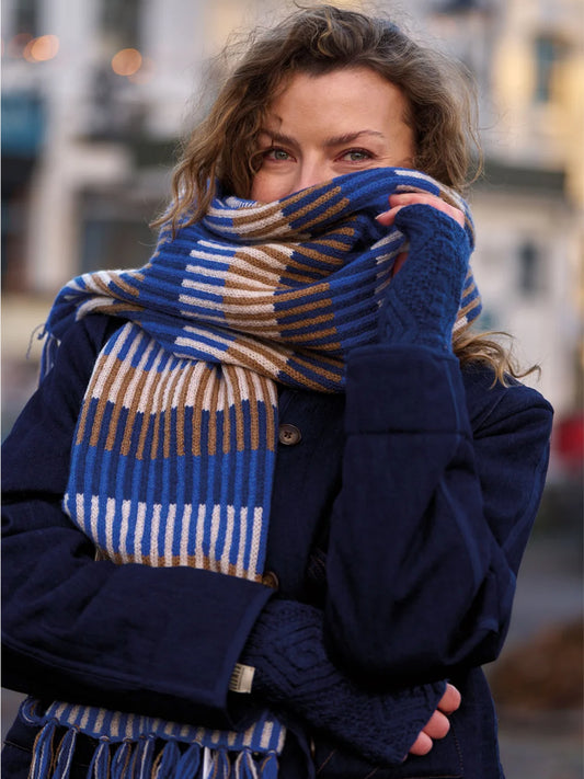 Komodo Lumi Lambswool Gloves - Navy
