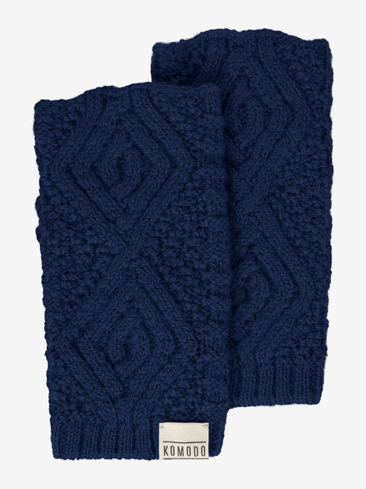 Komodo Lumi Lambswool Gloves - Navy