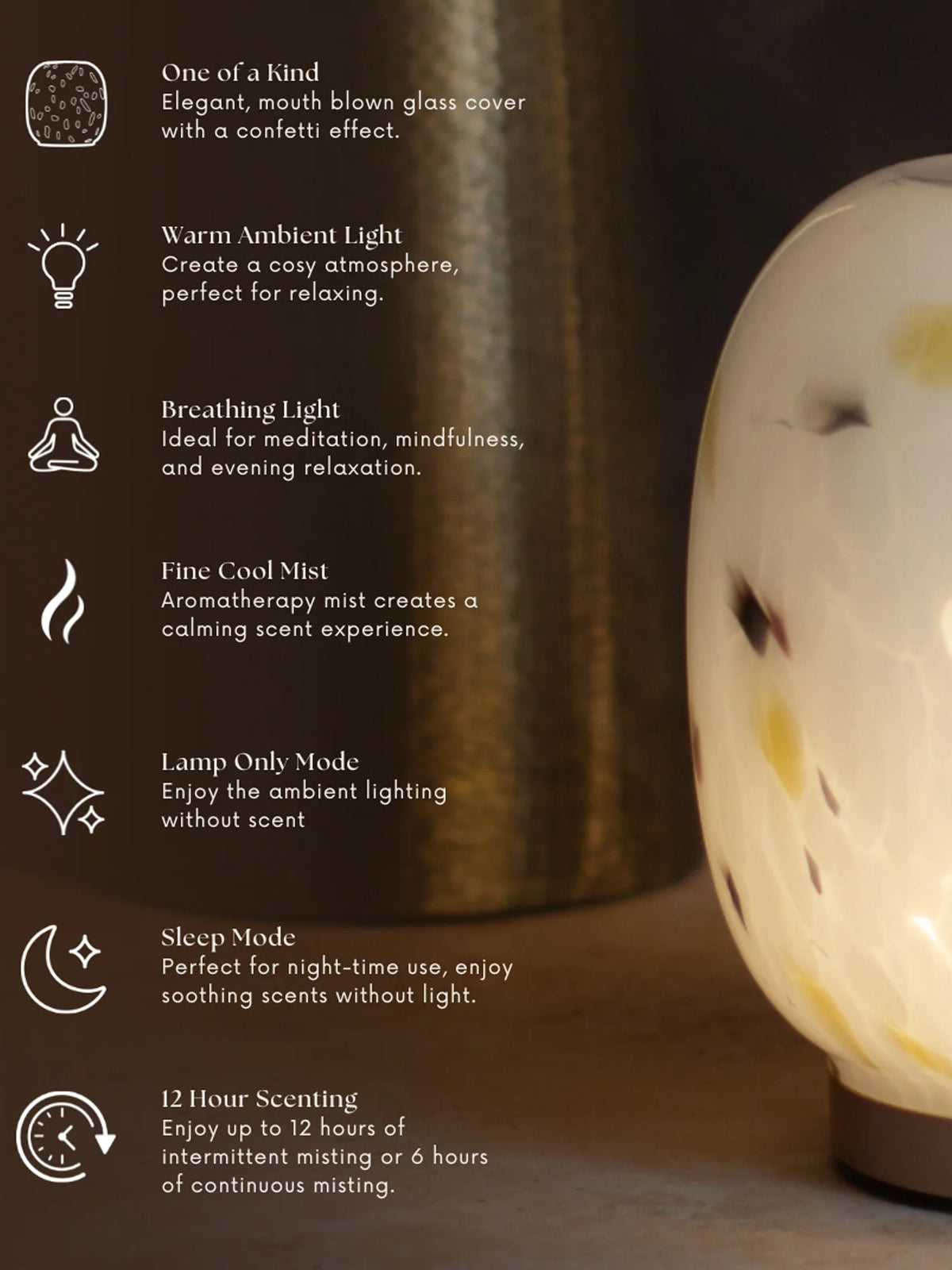Made by Zen Calico Glass Aroma Diffuser