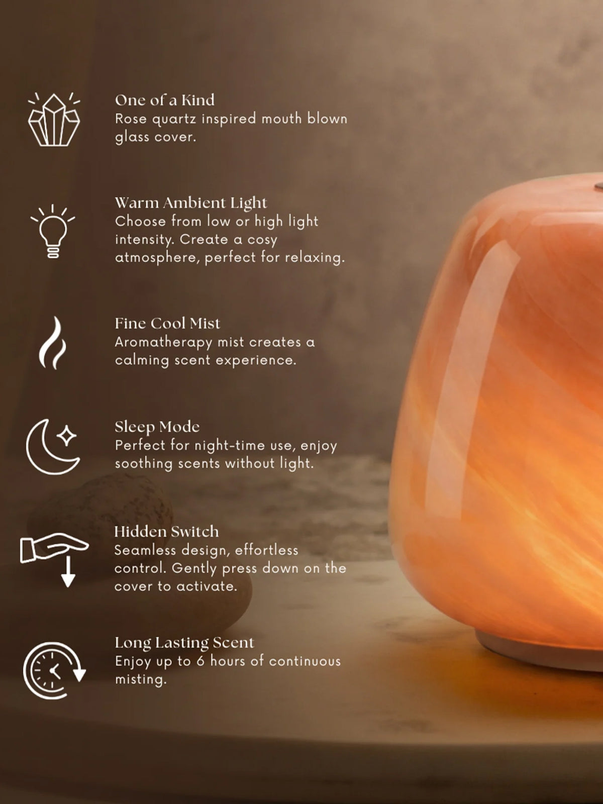 Made by Zen Ren Glass Aroma Diffuser