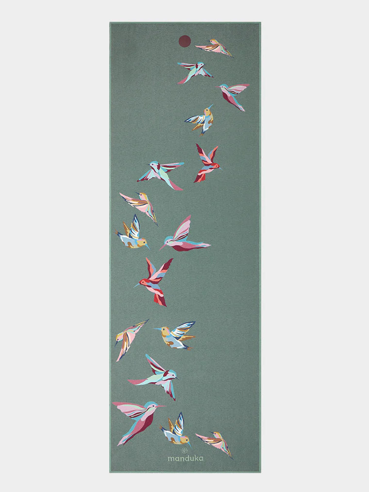 Manduka Yogitoes Hummingbird Collection Yoga Mat Towel - Flock