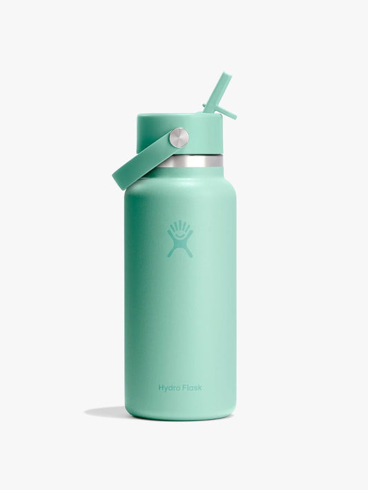 Hydro Flask 946ml (32oz) Wide Mouth Flex Straw Bottle - Mermaid Green