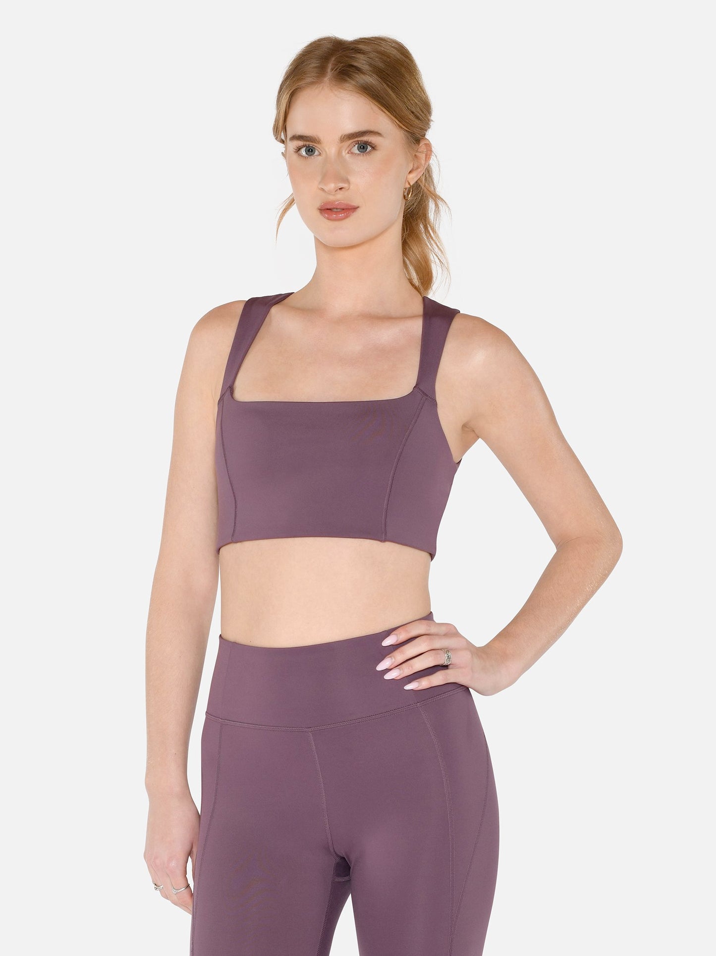 Girlfriend Collective Natalie Seamed Bra - Dahlia