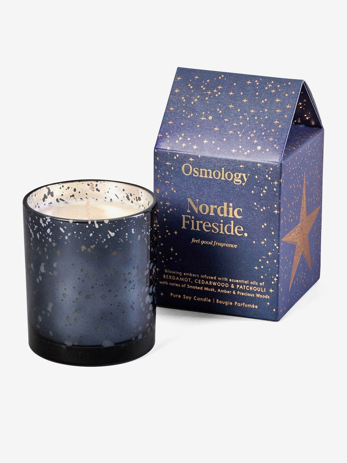 Aery Osmology Scented Glass Candle - Nordic Fireside
