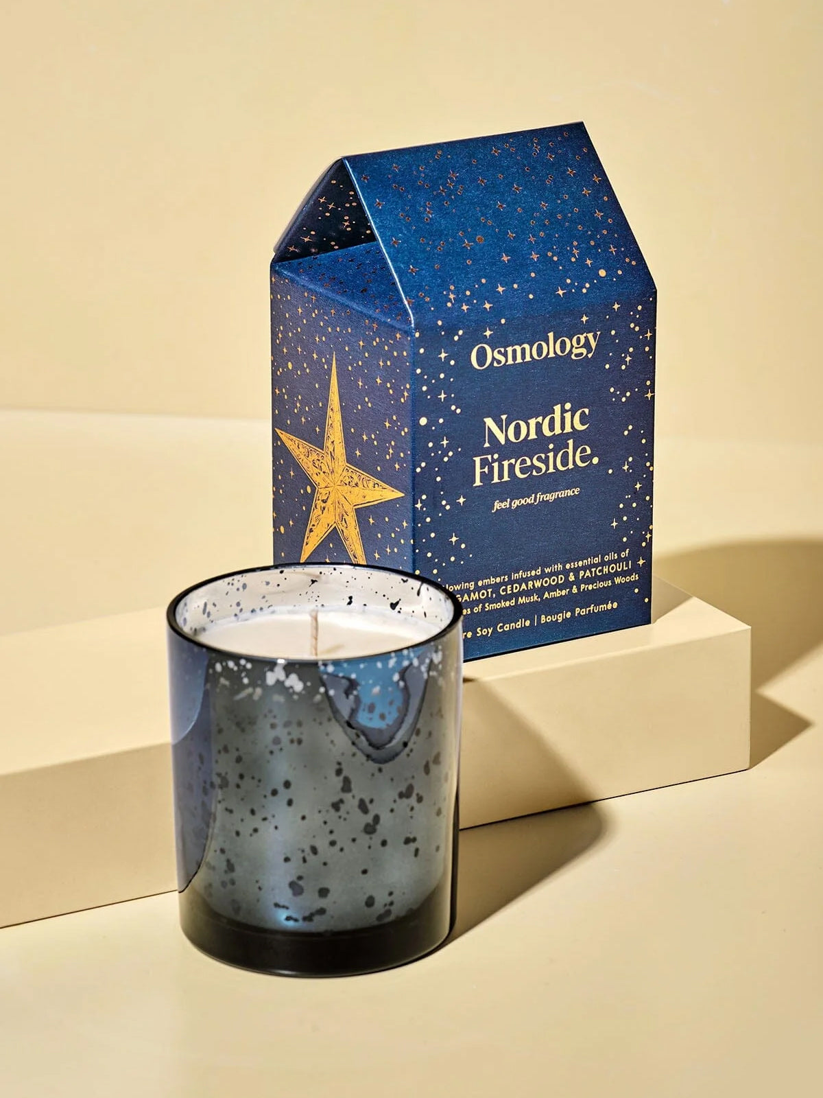 Aery Osmology Scented Glass Candle - Nordic Fireside