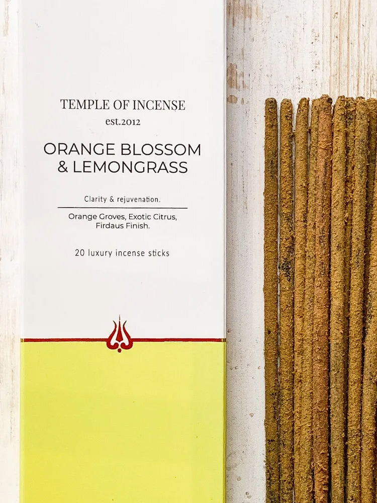 Temple of Incense - Orange Blossom & Lemongrass Incense Sticks