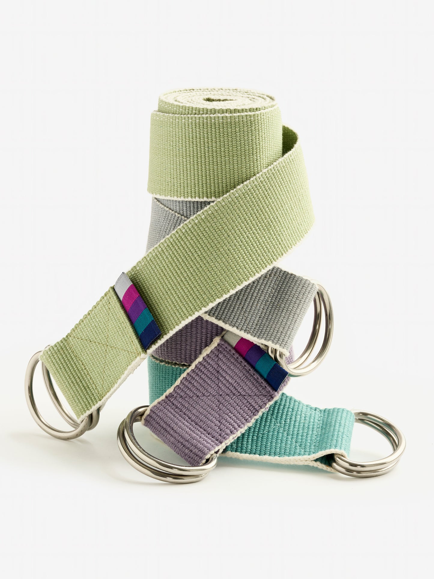 Yogamatters Organic Cotton Chambray D-ring Yoga Belt