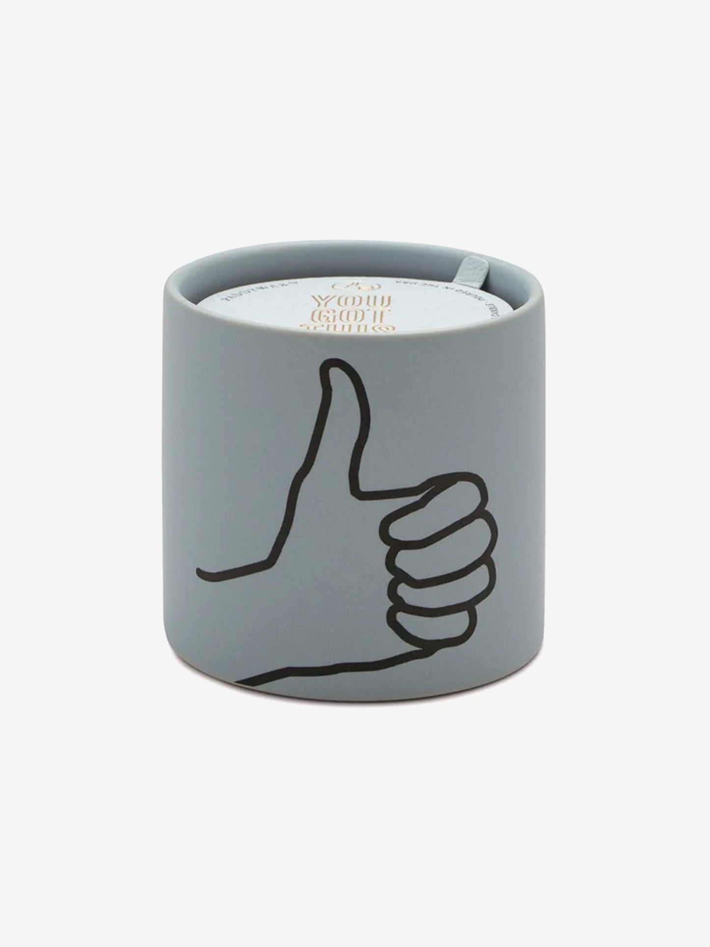 Paddywax Impressions Ceramic  Candle - Thumbs Up