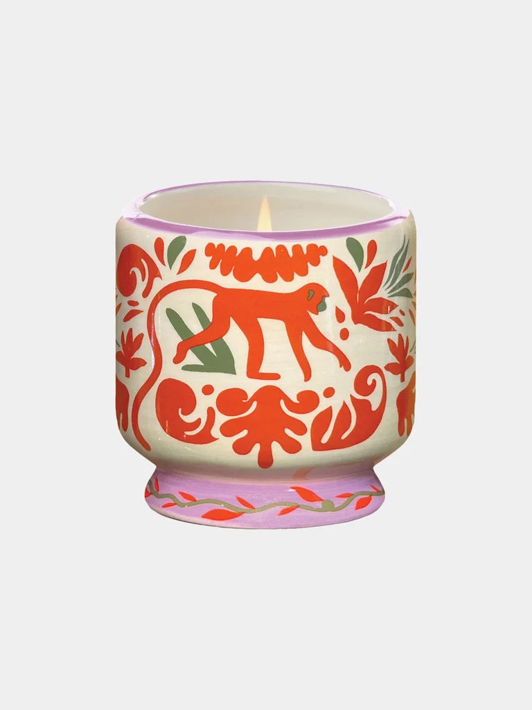Paddywax Adopo Jungle Ceramic Candle - Coconut & Amber