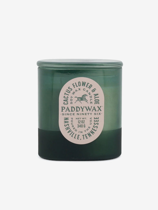 Paddywax Vista 12oz Glass Candle - Cactus Flower & Aloe