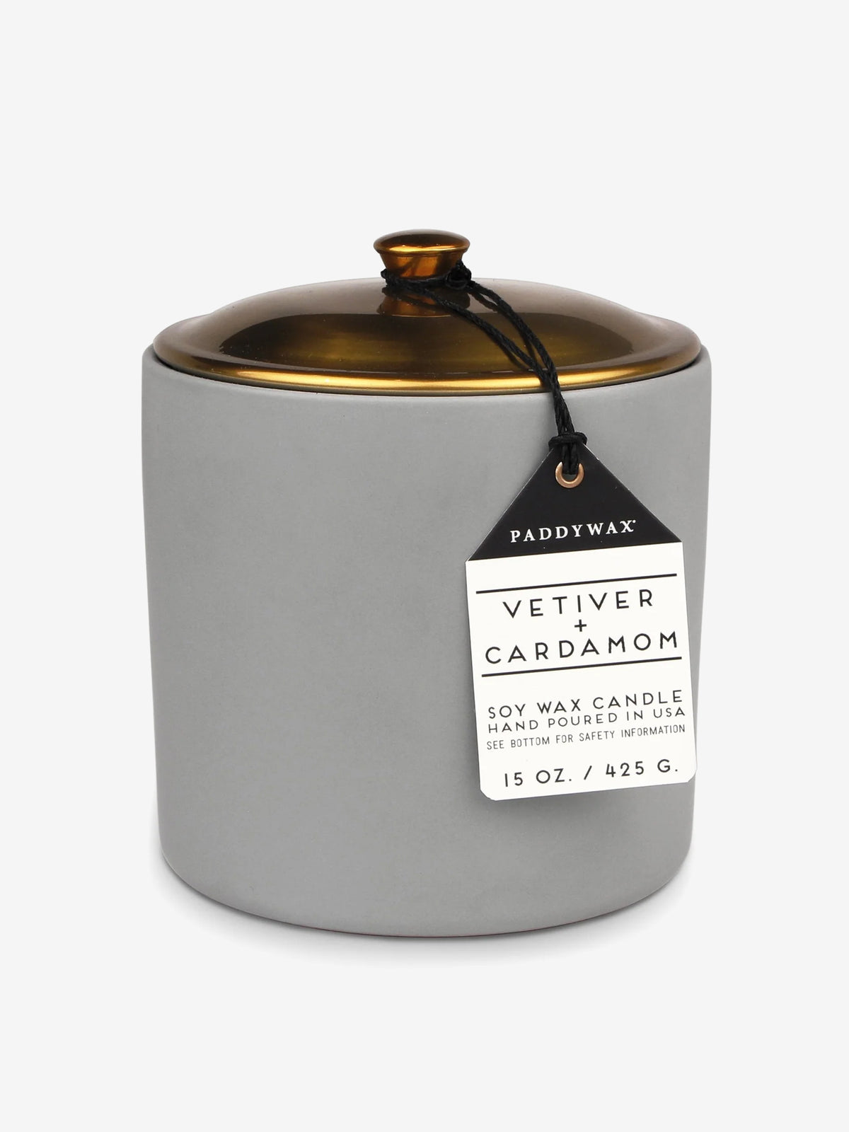 Paddywax Hygge Ceramic Candle 15oz - Vetiver & Cardamom