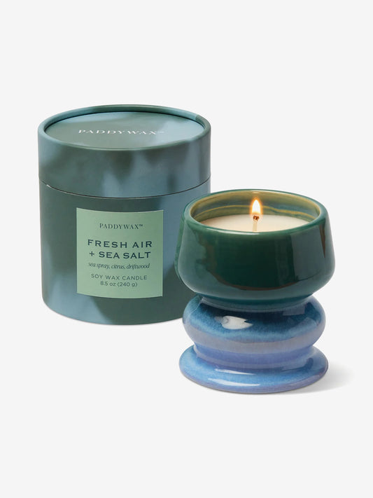 Paddywax Melt Ombre Ceramic Candle - Fresh Air & Sea Salt