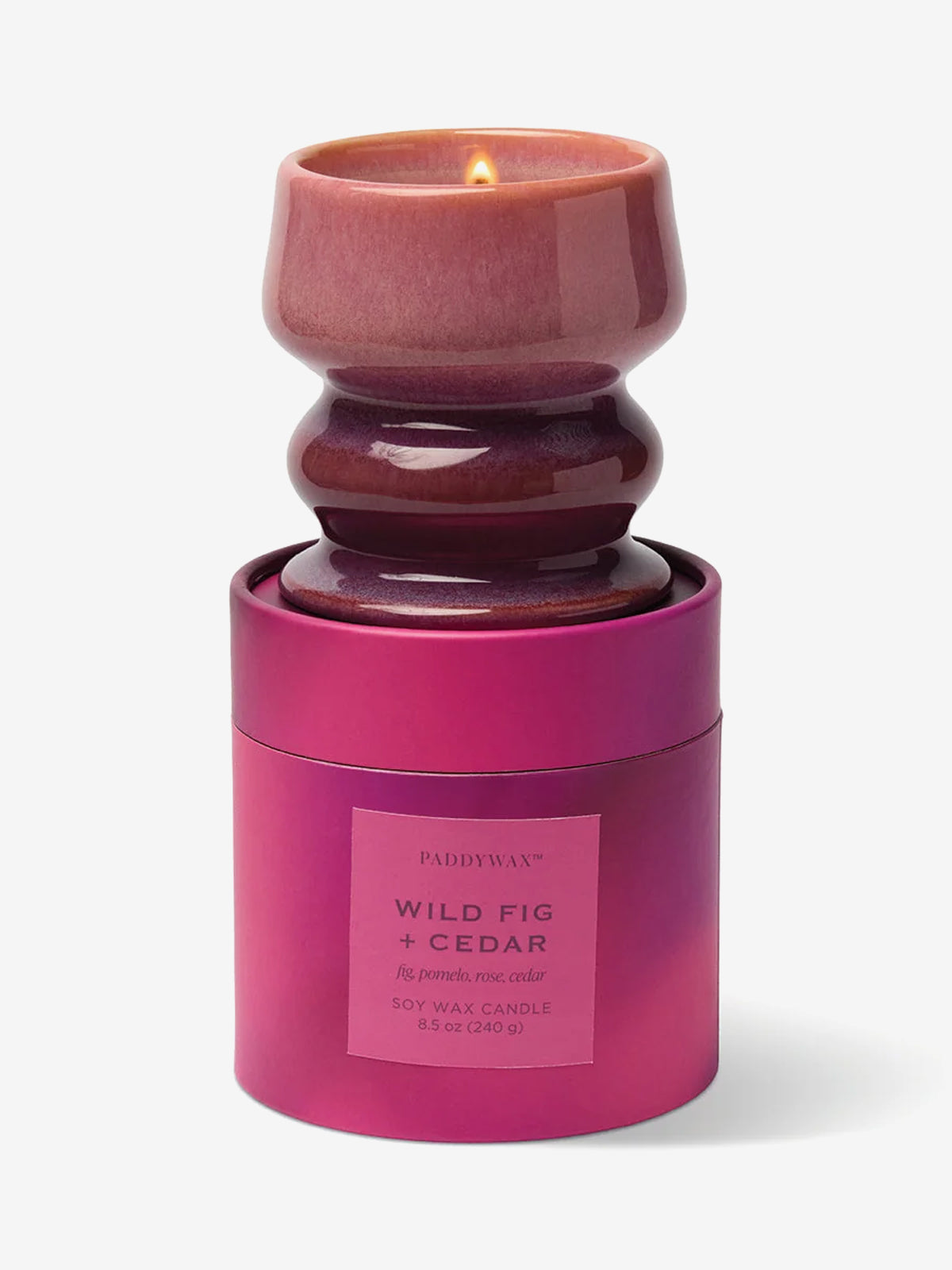 Paddywax Melt Ombre Ceramic Candle - Wild Fig & Cedar