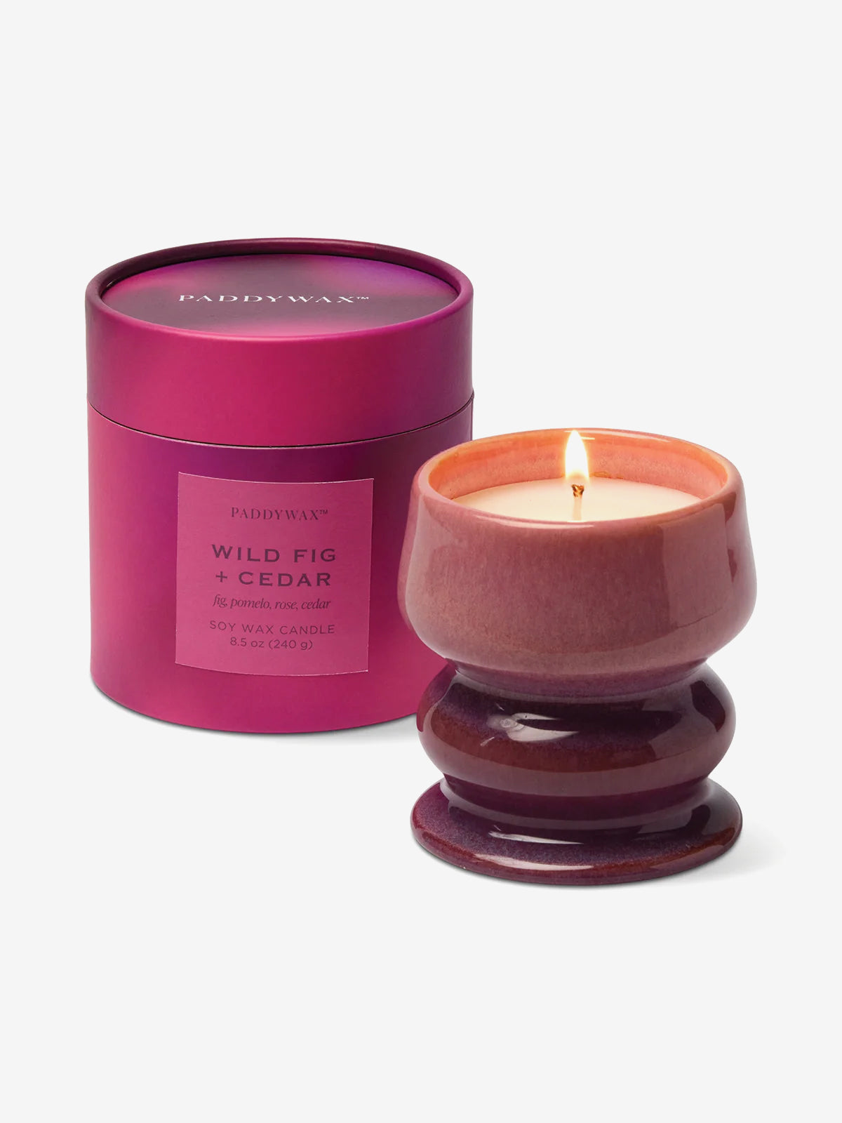 Paddywax Melt Ombre Ceramic Candle - Wild Fig & Cedar