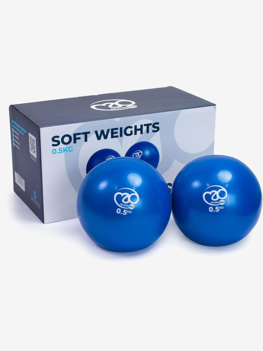 Yoga-Mad Pair of Soft Pilates Weights - 0.5kg
