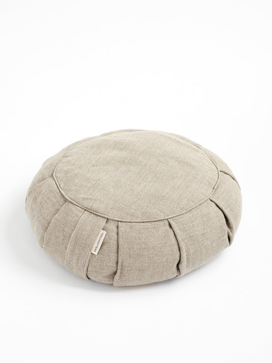 Yogamatters Hemp Buckwheat Zafu Meditation Cushion - Natural