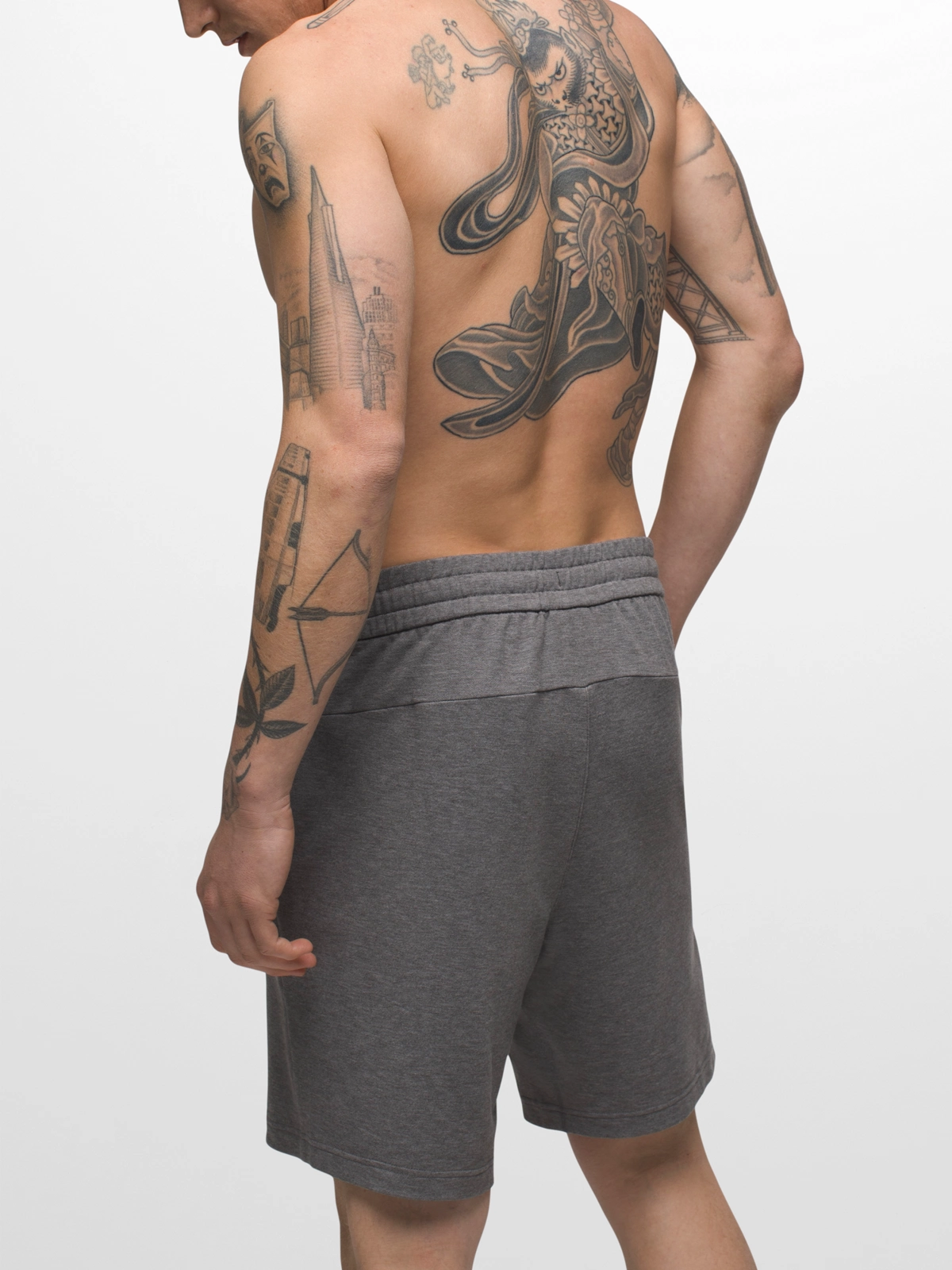 prAna Altitude Tracker Short II - Heather Grey