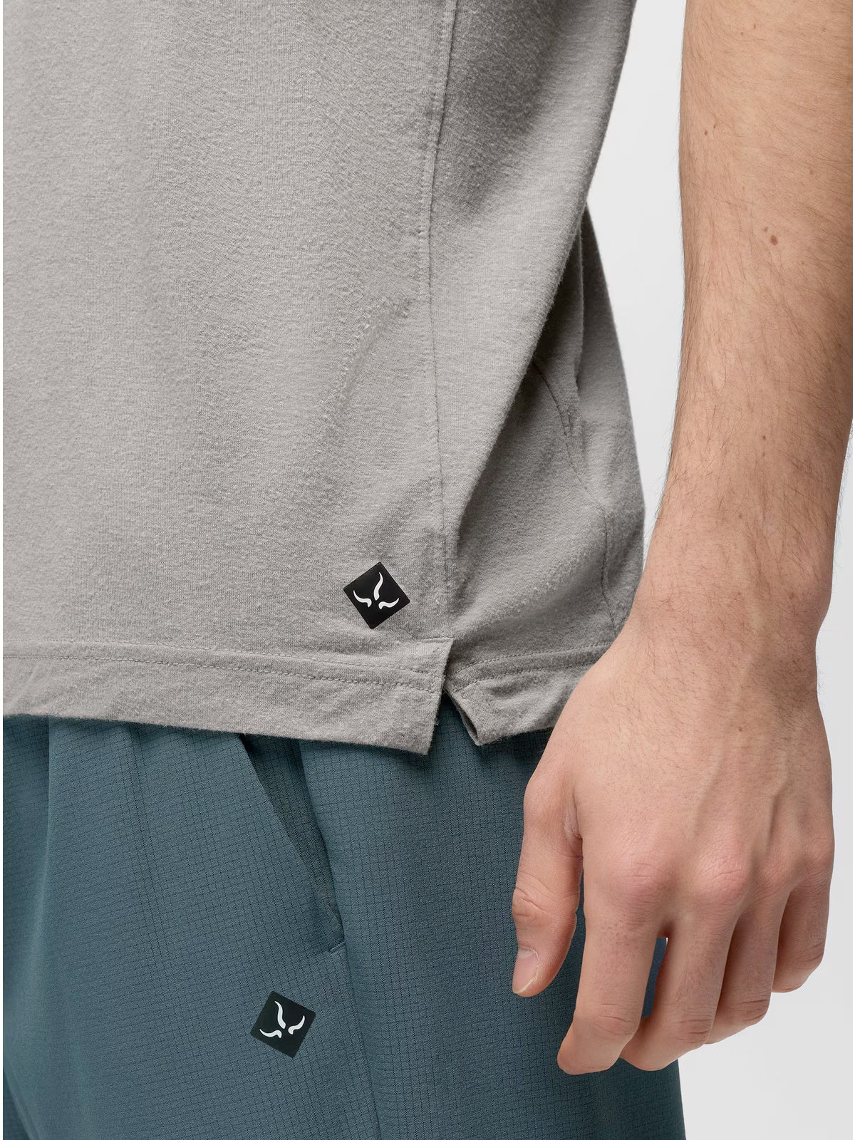 prAna Natural Rhythm S/S Crew Tee - Sterling Heather