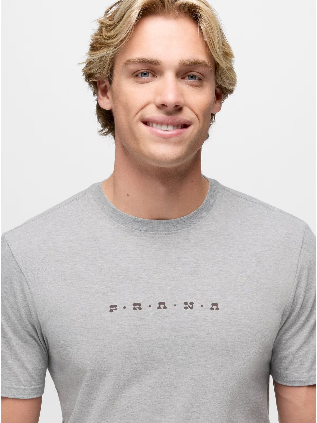 prAna Valley Lookout S/S Crew Tee - Heather Grey