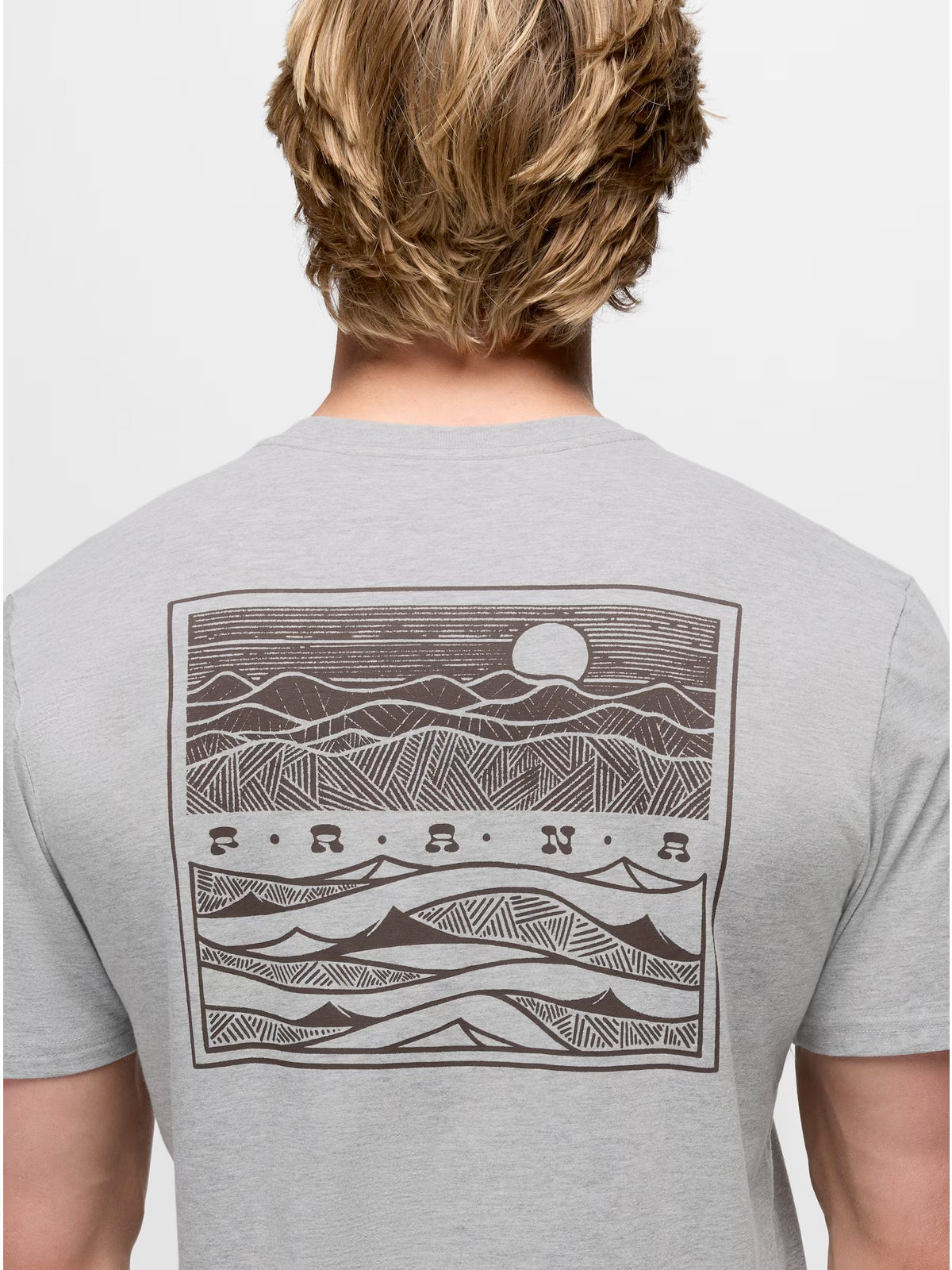 prAna Valley Lookout S/S Crew Tee - Heather Grey