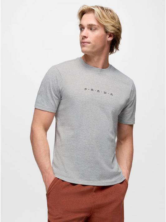prAna Valley Lookout S/S Crew Tee - Heather Grey