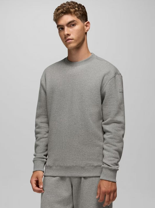 prAna DreamFleece Crew Sweatshirt - Heather Grey